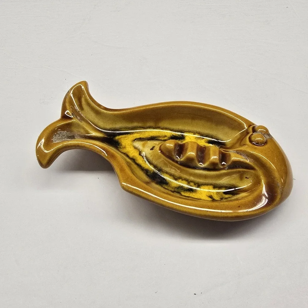 Vintage Maddux California FOO DOO Fish CeramicAshtray MCM 7132 USA 70s 80s